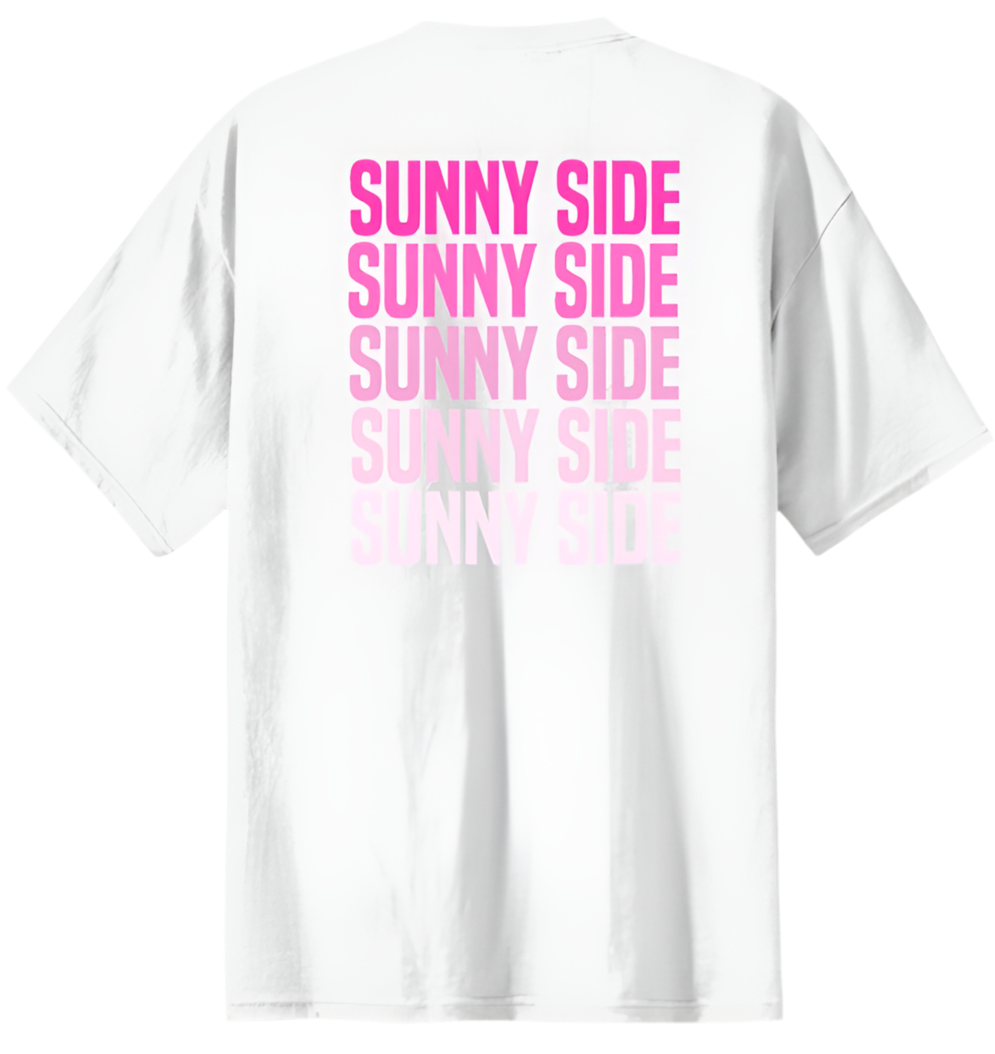 White Faded Tee