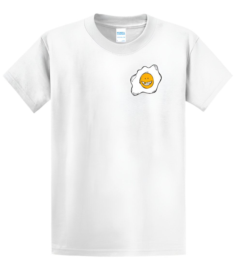 White Faded Tee