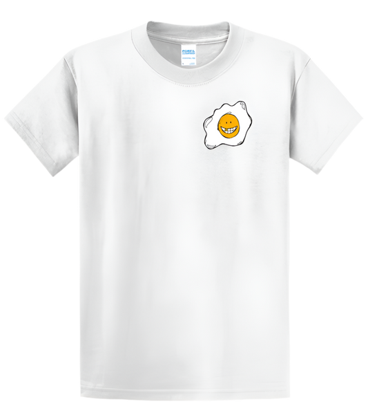 White Faded Tee