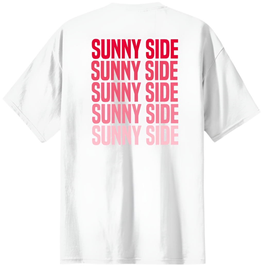 White Faded Tee