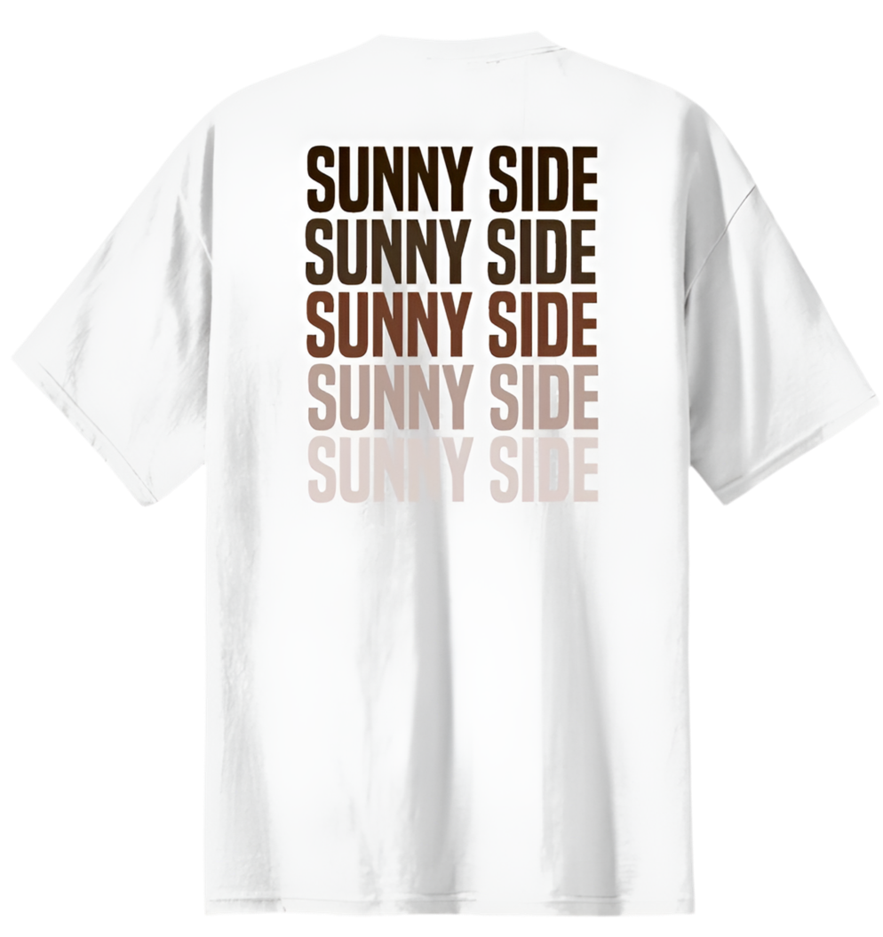 White Faded Tee